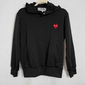 Comme des Garçons PLAY Black Heart Patch Pullover Hoodie Size S